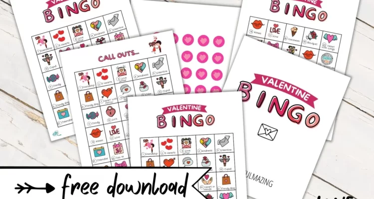 Valentine bingo game